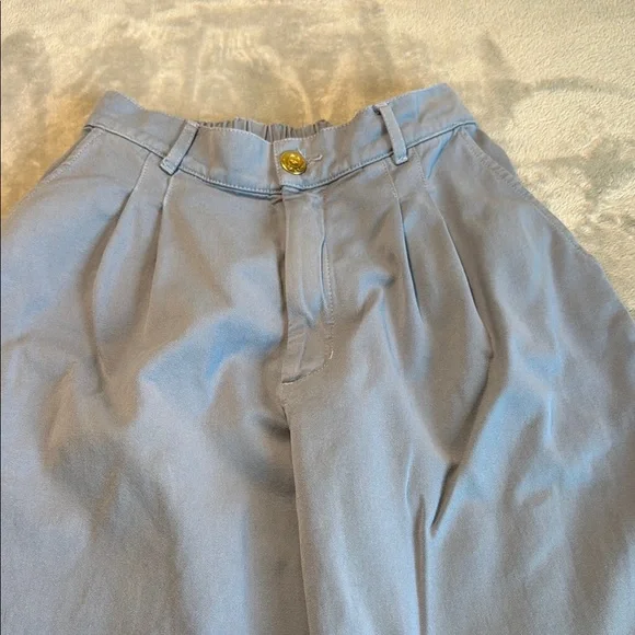 NWOT Big Bud Press Organic Cotton Twill Trousers Blue Size XS